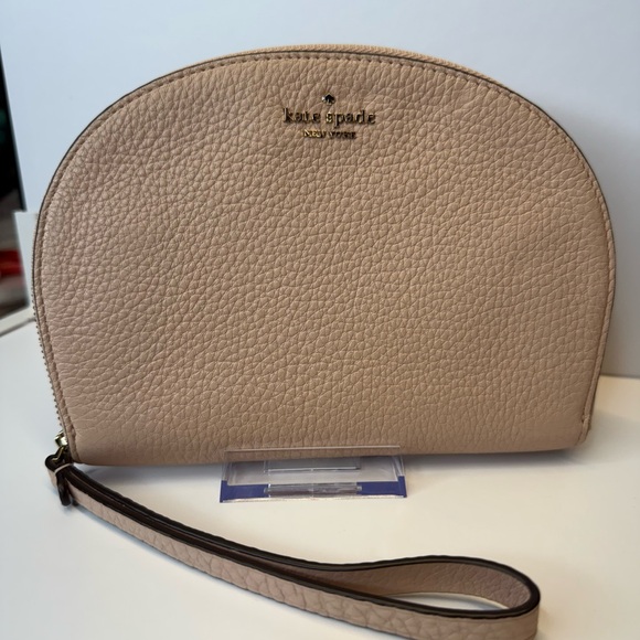 Kate Spade ♠️ Blush Pink Leather Wristlet NWOT - Picture 1 of 9